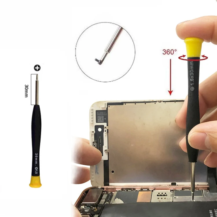 JF-614 1.5 Metal + Plastic Mobile Phone Repair Tool Phillips Screwdriver - Image 4