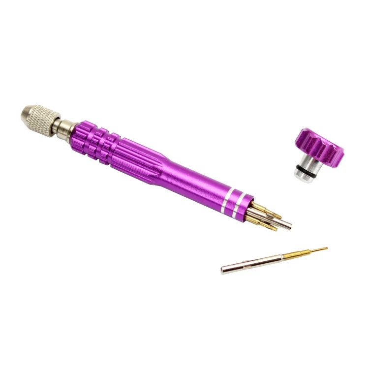 JF-6688 5 in 1 Metal Multi-purpose Pen Style Screwdriver Set for Phone Repair(Purple) - Image 4