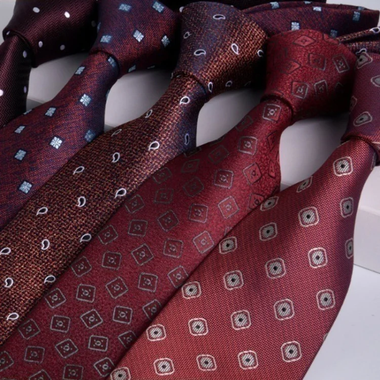 JHX24 Men Formal Business Jacquard Tie Wedding Clothing Accessories - Image 3