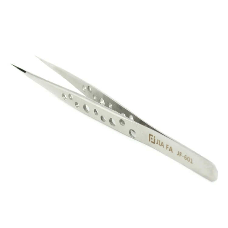 JIAFA JF-601 High-strength Straight Tip Tweezers(Silver) - Image 3