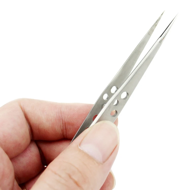 JIAFA JF-601 High-strength Straight Tip Tweezers(Silver) - Image 8