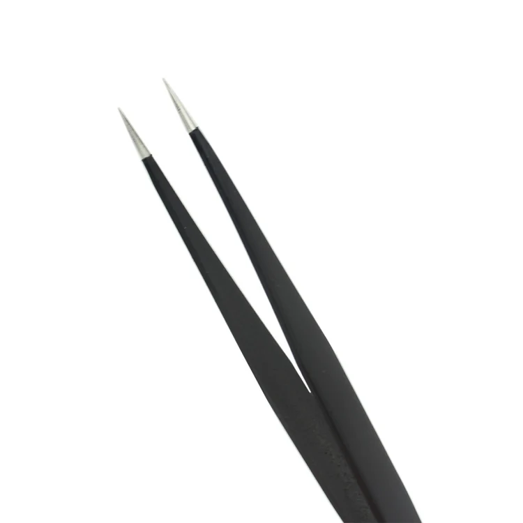 JIAFA JF-603 Straight Tip Tweezers (Black) - Image 4