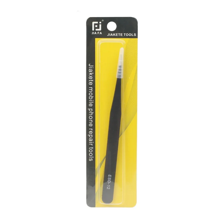 JIAFA JF-603 Straight Tip Tweezers (Black) - Image 6