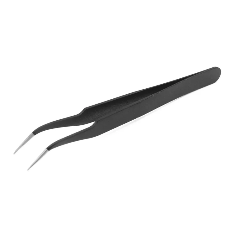 JIAFA JF-604 Curved Tip Tweezers (Black) - Image 2