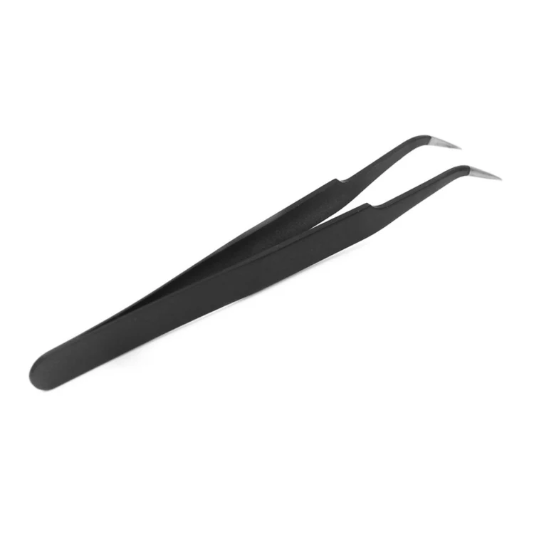JIAFA JF-604 Curved Tip Tweezers (Black) - Image 3