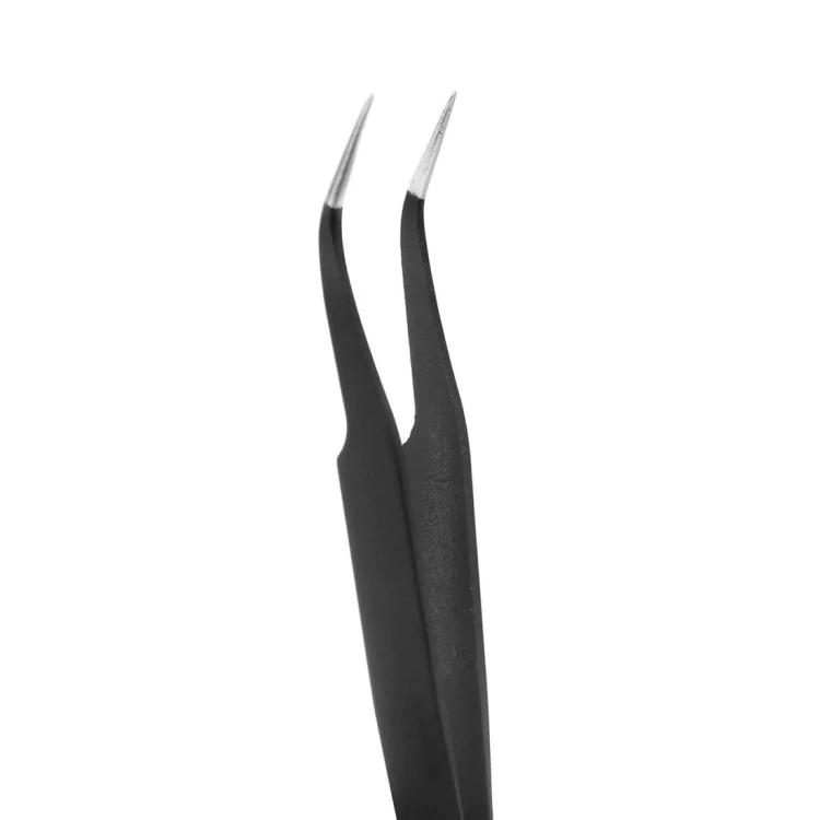 JIAFA JF-604 Curved Tip Tweezers (Black) - Image 4