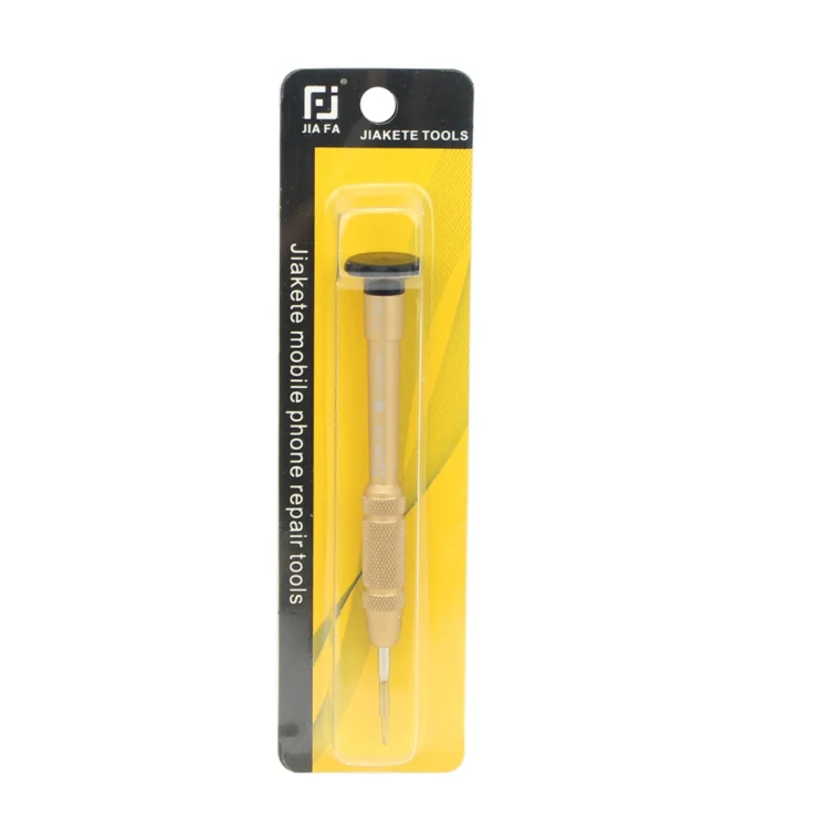 JIAFA JF-609-2.0 Mobile Phone Repair Tool 2.0 x 25mm Slotted Screwdriver (Gold) - Image 5