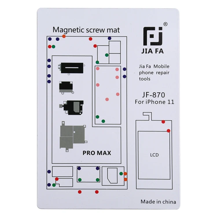JIAFA JF-870 Magnetic Pad Screw Board for iPhone 11 Pro Max - Image 2