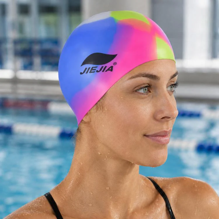 JIEJIA Extra Large Elastic Waterproof Silicone Swim Cap(MC104)
