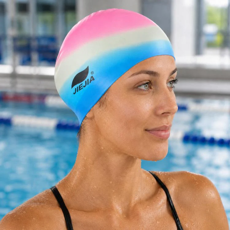 JIEJIA Extra Large Elastic Waterproof Silicone Swim Cap(MC601)