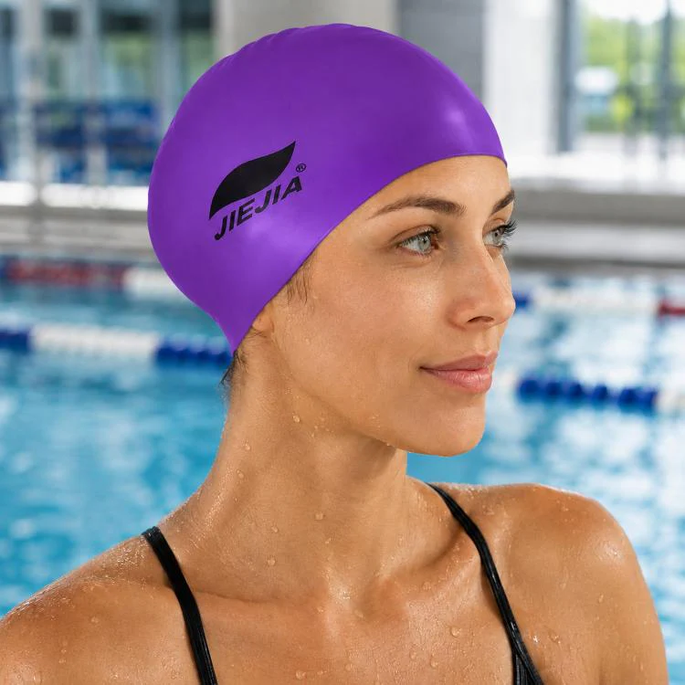JIEJIA Extra Large Elastic Waterproof Silicone Swim Cap(SC309)