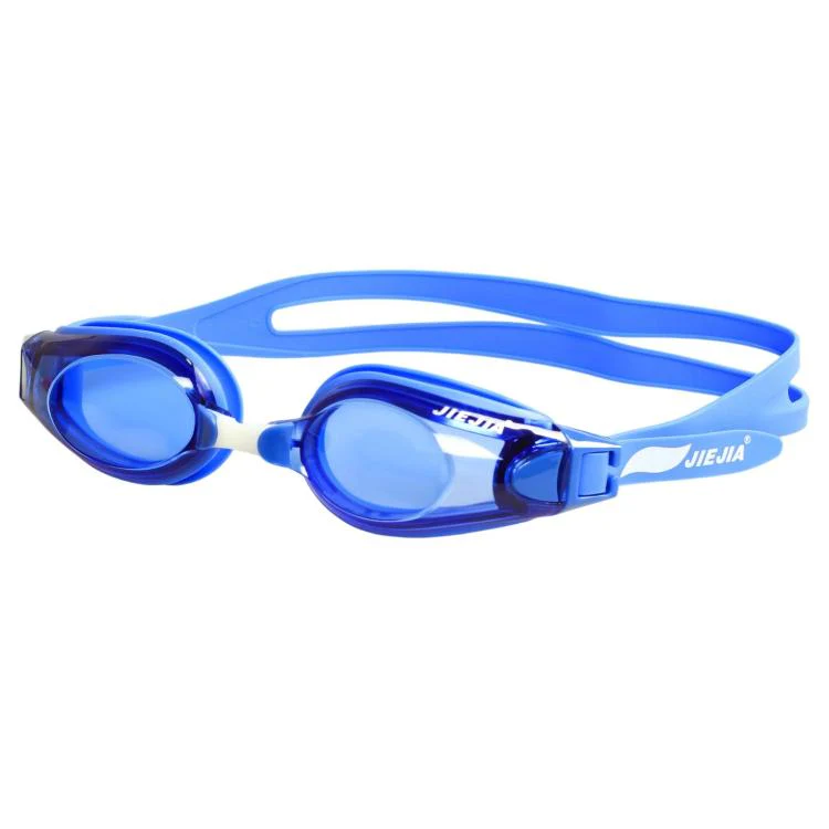 JIEJIA High-Definition Plain Waterproof Anti-fog Swimming Goggles(Blue BH109)