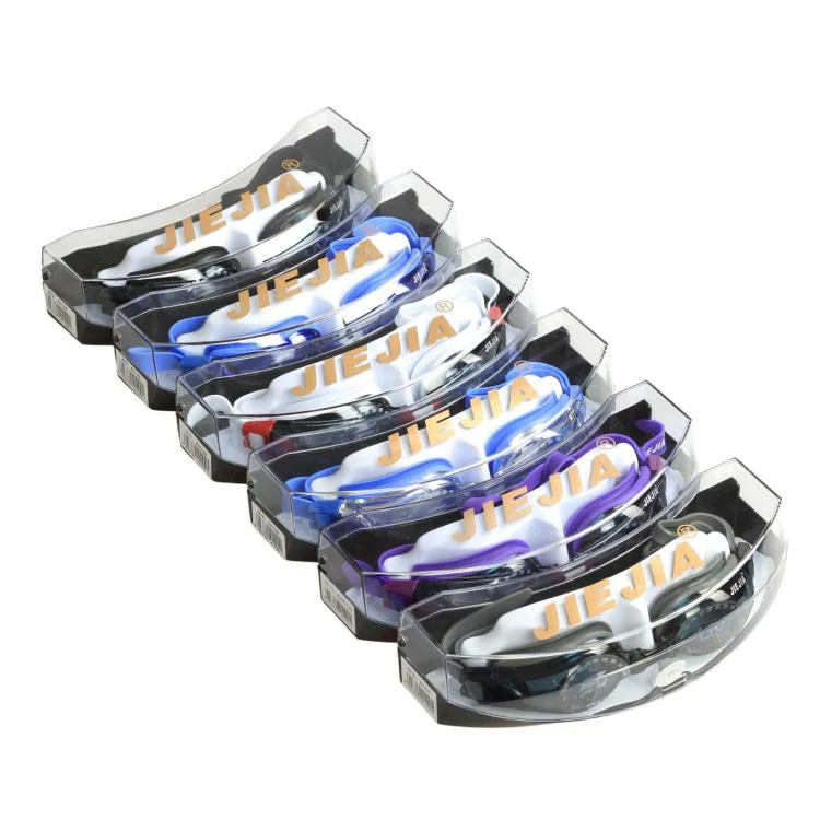 JIEJIA High-Definition Plain Waterproof Anti-fog Swimming Goggles(Gray AH106) - Image 2