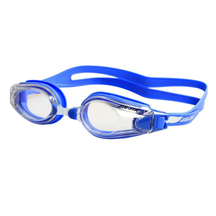 JIEJIA High-Definition Plain Waterproof Anti-fog Swimming Goggles(Transparent Blue CH109)
