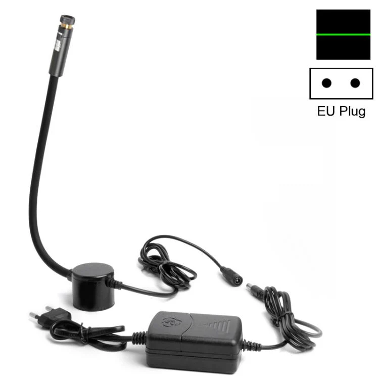 JINGMAI 100MW Line Green Light Plug Type Hose Magnetic Adjustable Infrared Laser Positioning LED Work Light(EU Plug)