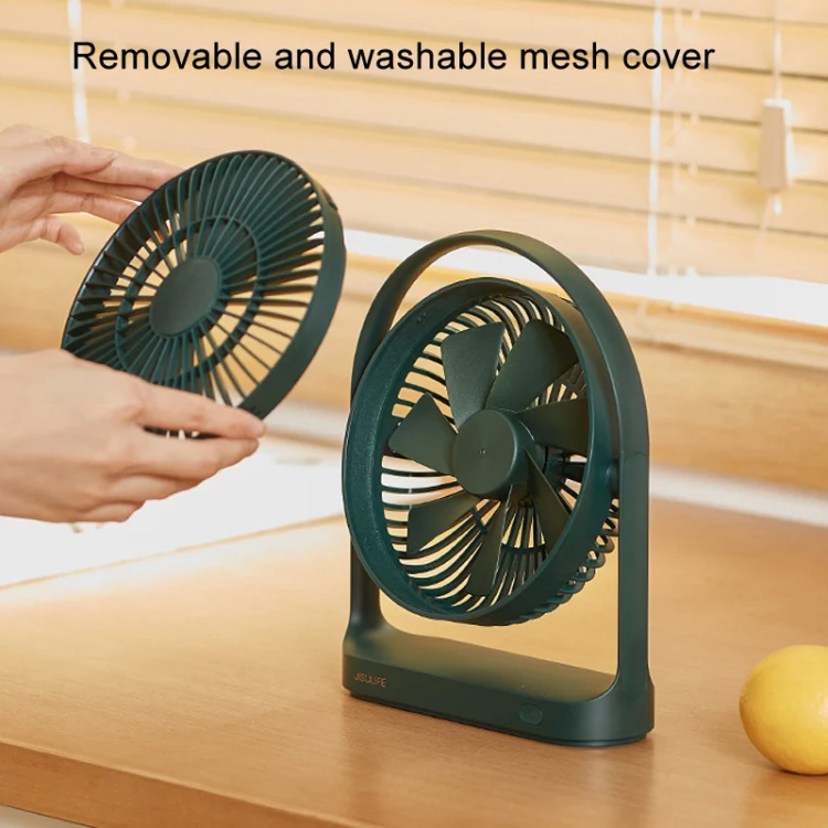 JisuLife FA19 4000mAh Wireless Rechargeable Desktop Mini Fan Silent Portable Fan(White) - Image 10