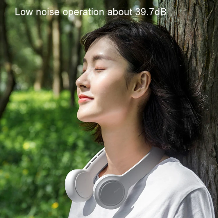 JisuLife FA31 USB Rechargeable Hanging Neck Mini Fan Bladeless Cooling Outdoor High Wind Power Electric Fan(Mint Green) - Image 10