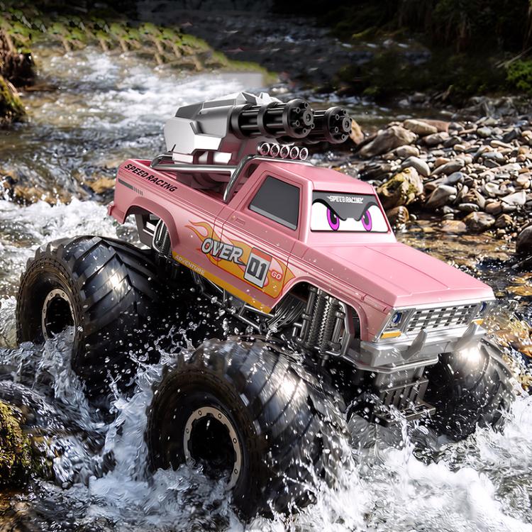 JJR/C Q245 Pro Crusher Amphibious 4WD Remote Control Car with Water Cannon Function(Pink) - Image 6