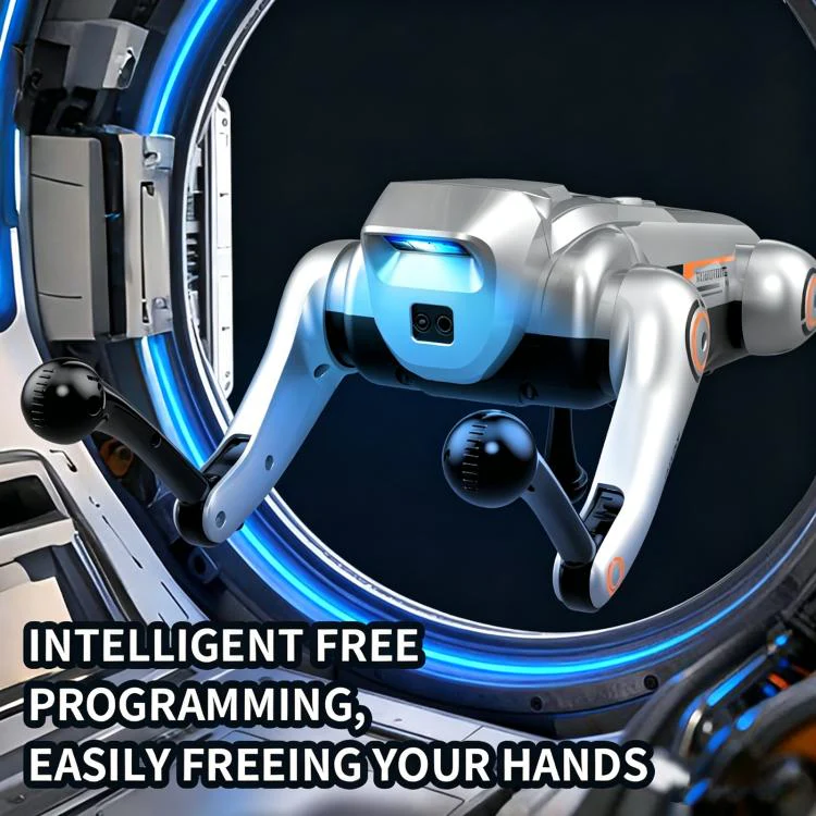 JJR/C R39 Smart Remote Control Robot Dog, Specification:No Voice Control(Silver) - Image 4
