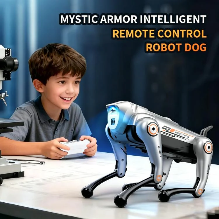 JJR/C R39 Smart Remote Control Robot Dog, Specification:No Voice Control(Silver) - Image 9