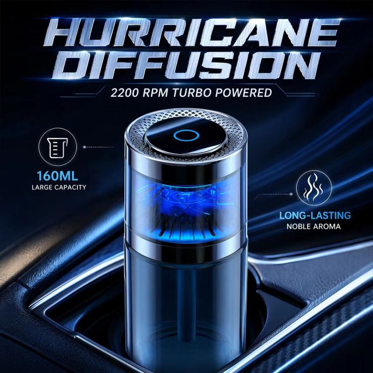 JK-580 Smart Car Home Aroma Diffuser(Transparent Brown + Gray) - Image 3