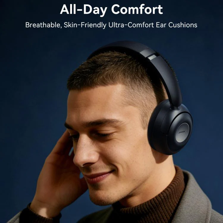 JOYROOM JHead Series JR-JH3 Hybrid Active Noise Reduction Bluetooth Earphone(Black) - Image 4