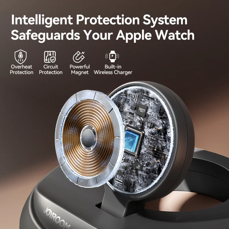 JOYROOM JR-W12 3W Foldable Magnetic Wireless Charger(Black) - Image 4
