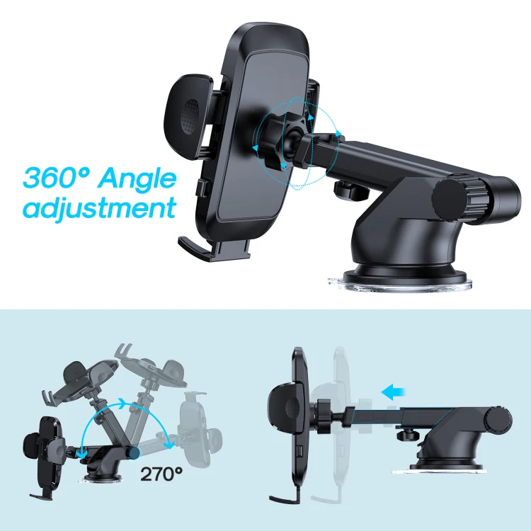 JOYROOM JR-ZS259 360-degree Rotating Stretching Mechanical Dashboard Car Holder for 4.7-6.9 inch Mobile Phones - Image 3