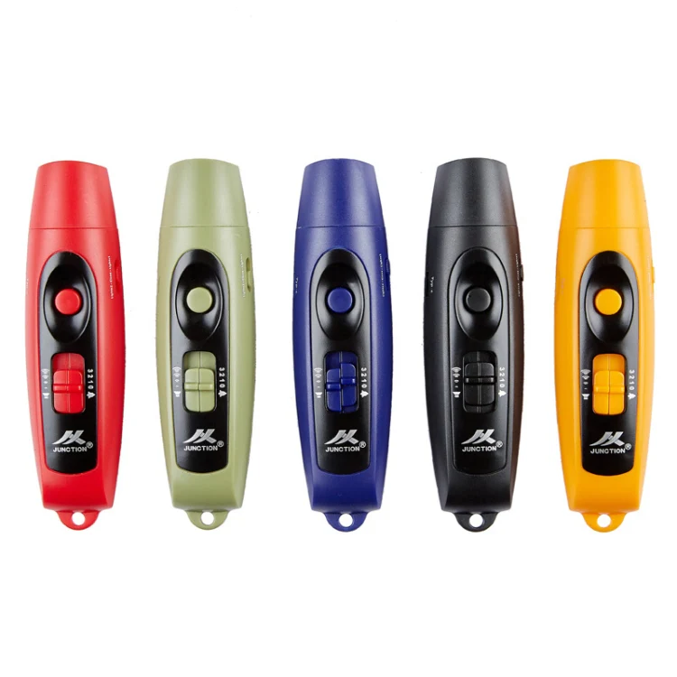 JUNCTION USB Charging High Decibel Traffic Command Outdoor Training Whistle with Lighting Function(Blue) - Image 2