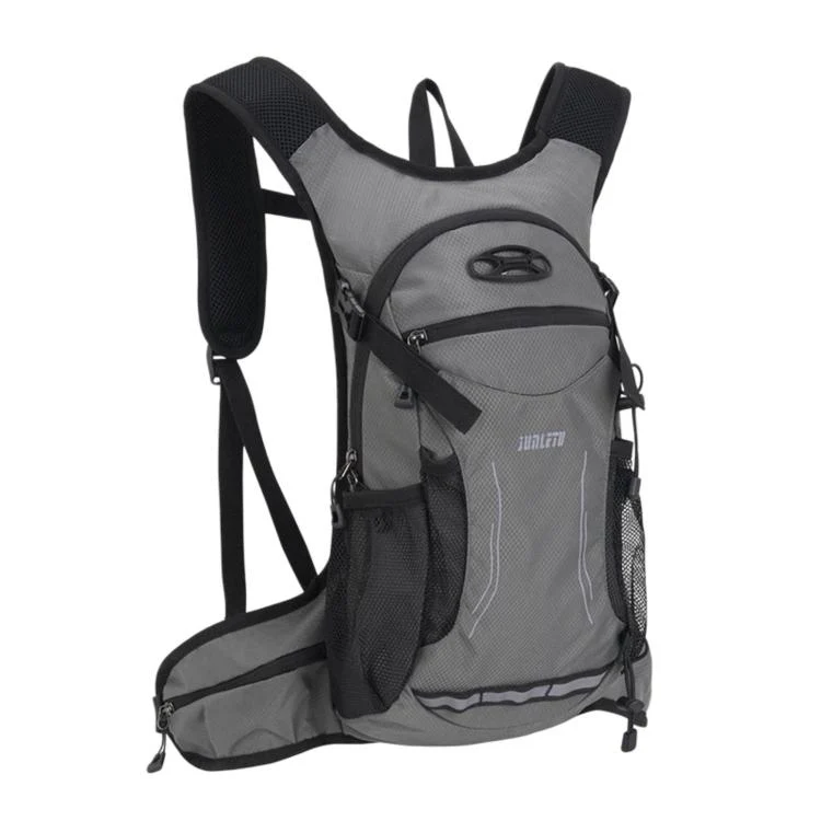 JUNLETU Outdoor Sports Cycling Backpack Waterproof Nylon Lightweight Breathable Travel Hiking Backpack(Gray)