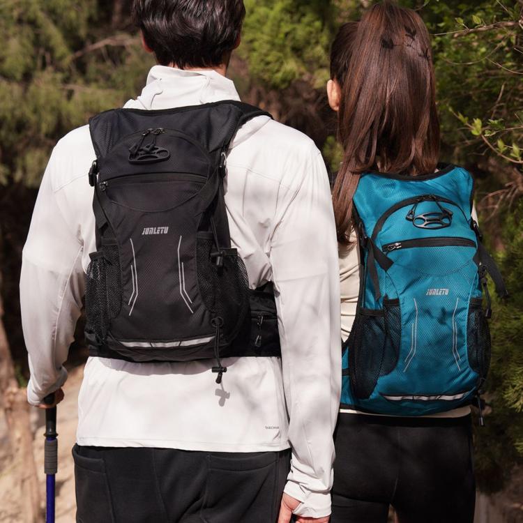JUNLETU Outdoor Sports Cycling Backpack Waterproof Nylon Lightweight Breathable Travel Hiking Backpack(Gray) - Image 9