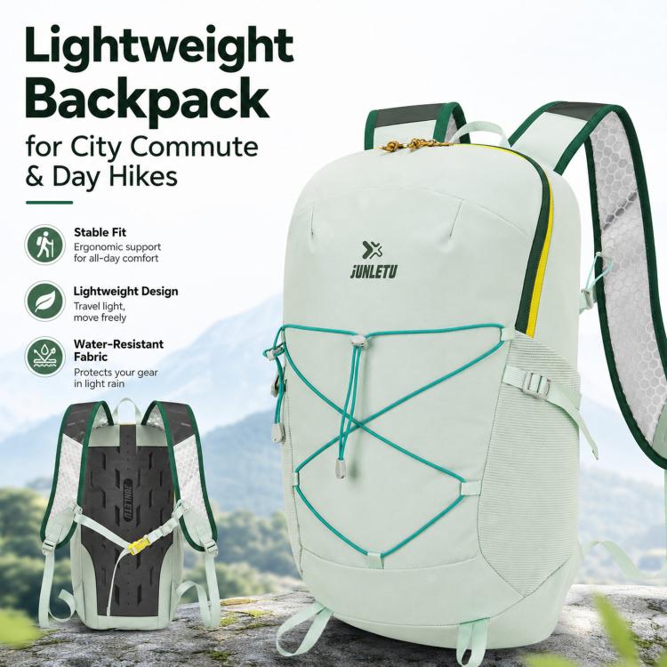 JUNLETU Waterproof Outdoor Sports Backpack Ultra-Lightweight Breathable Trail Cycling Pack(Black) - Image 3