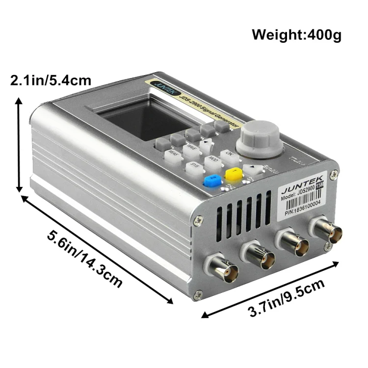 JUNTEK Programmable Dual-Channel DDS Function Arbitrary Waveform Signal Generator, Frequency: 60MHz(US Plug) - Image 3