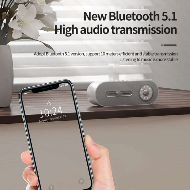 JY-78 Bluetooth Speaker with Sleep White Noise Support Memory Card U-disk(Black) - Image 3
