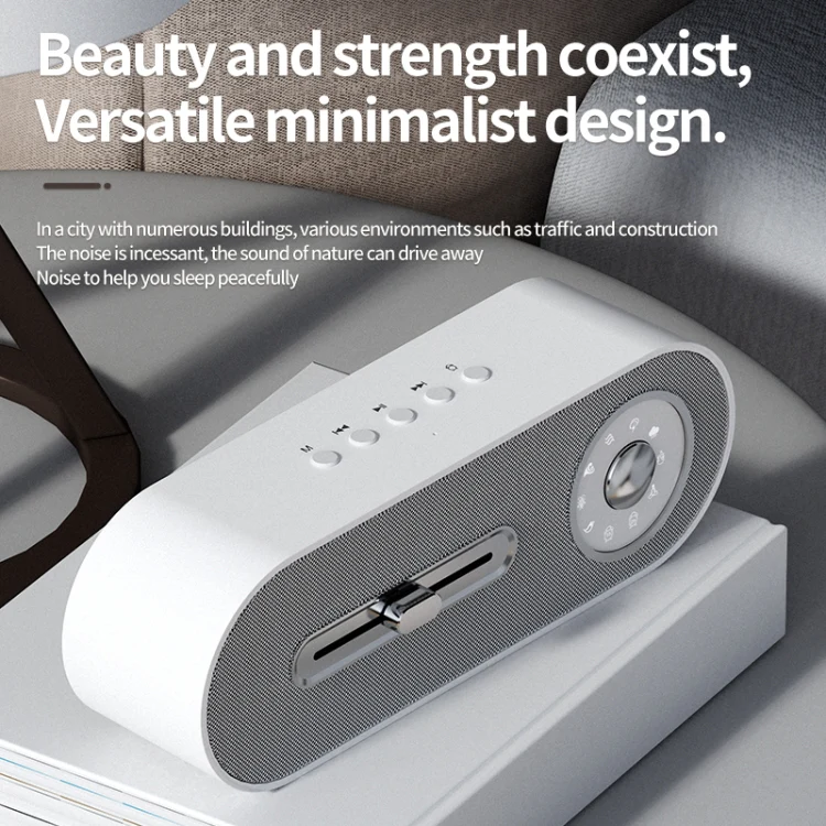 JY-78 Bluetooth Speaker with Sleep White Noise Support Memory Card U-disk(Black) - Image 4