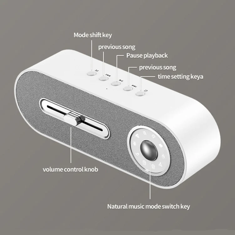JY-78 Bluetooth Speaker with Sleep White Noise Support Memory Card U-disk(white) - Image 8