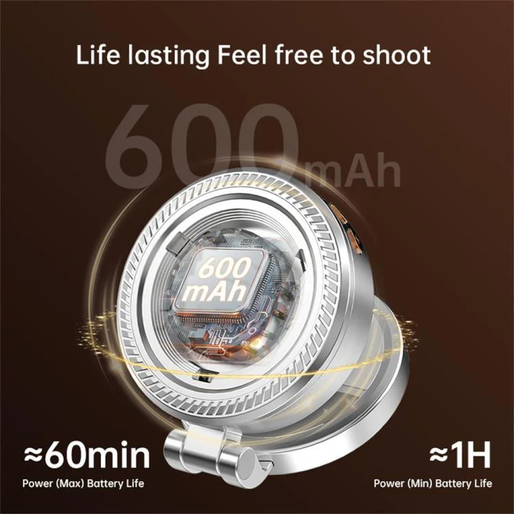 K08 3-Color Temperature Phone Photography Light 360 Degree Foldable Selfie Magnetic LED Ring Light - Image 13