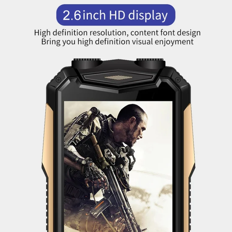 K1+ 4G Elder Rugged Phone, 2.6 inch, 1500mAh Battery, LED Flashlight, Network: 4G, Dual SIM, SOS, Plug:US Plug(Green) - Image 6