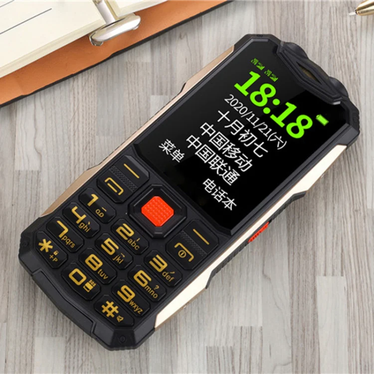 K1 Triple Proofing Elder Phone, Waterproof Shockproof Dustproof, 4800mAh Battery, 2.4 inch, 21 Keys, Bluetooth, LED Flashlight, FM, SOS, Dual SIM, Network: 2G (Black) - Image 2