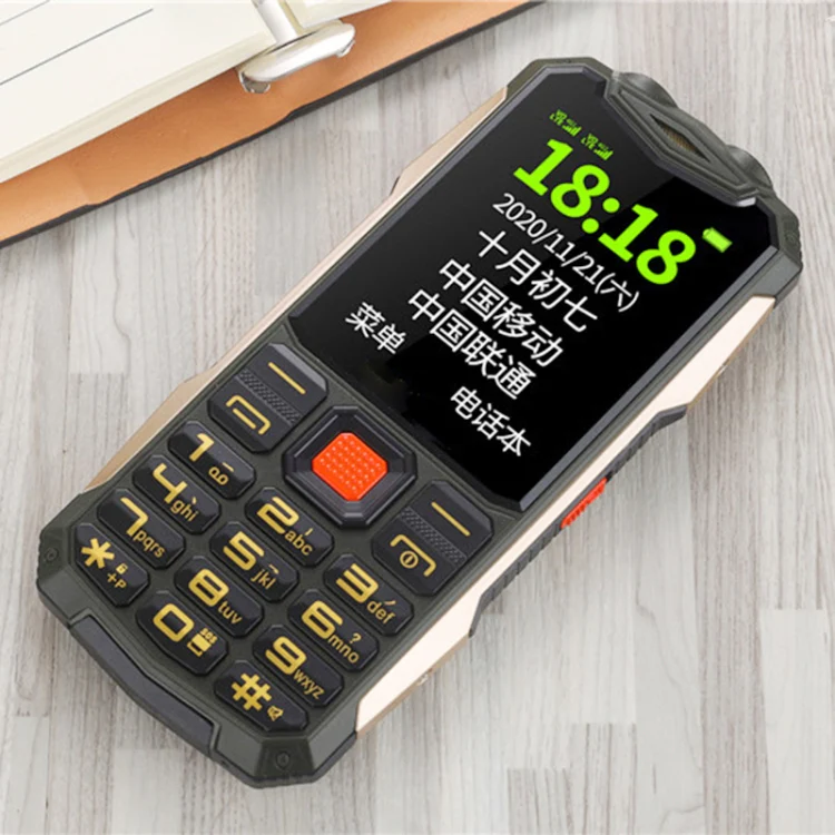 K1 Triple Proofing Elder Phone, Waterproof Shockproof Dustproof, 4800mAh Battery, 2.4 inch, 21 Keys, Bluetooth, LED Flashlight, FM, SOS, Dual SIM, Network: 2G (Green) - Image 2