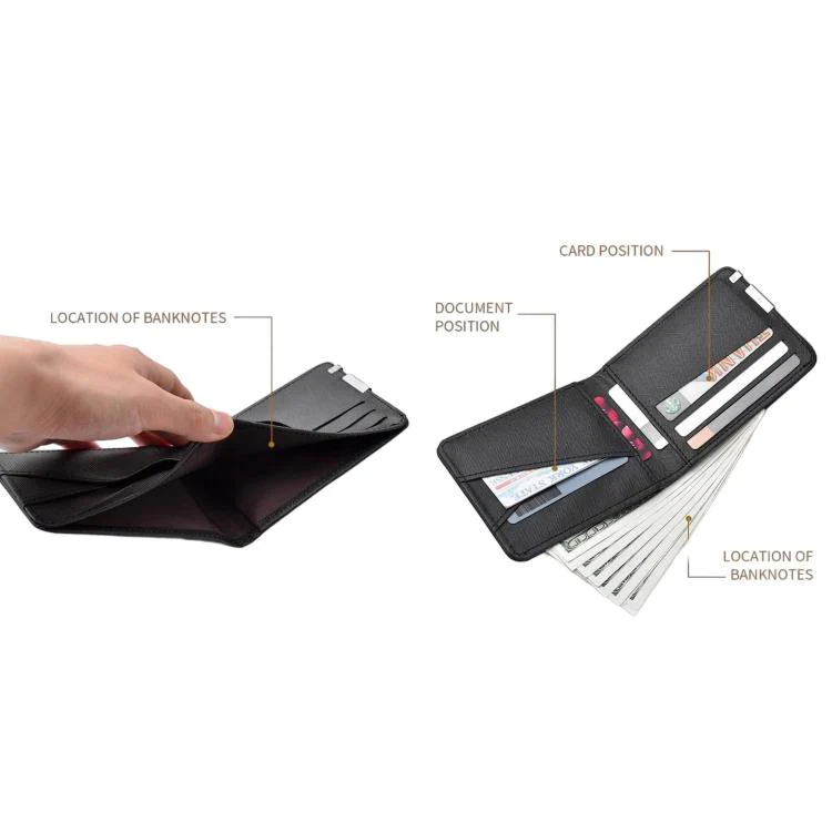 K3323 Men Short Multi-Card Slot Wallet Portable Slim & Minimalist Card Holder(Brown) - Image 3