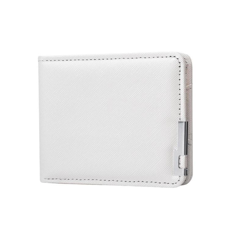 K3323 Men Short Multi-Card Slot Wallet Portable Slim & Minimalist Card Holder(White)