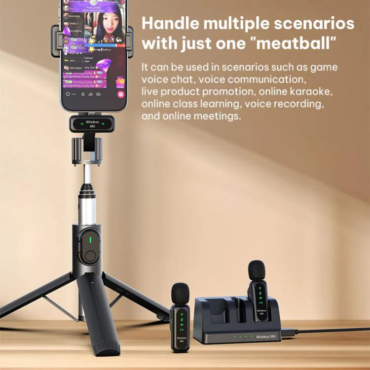 K7 2 in 1 Lavalier Wireless Microphone with Charging Dock, Model:Type-C Plug - Image 4