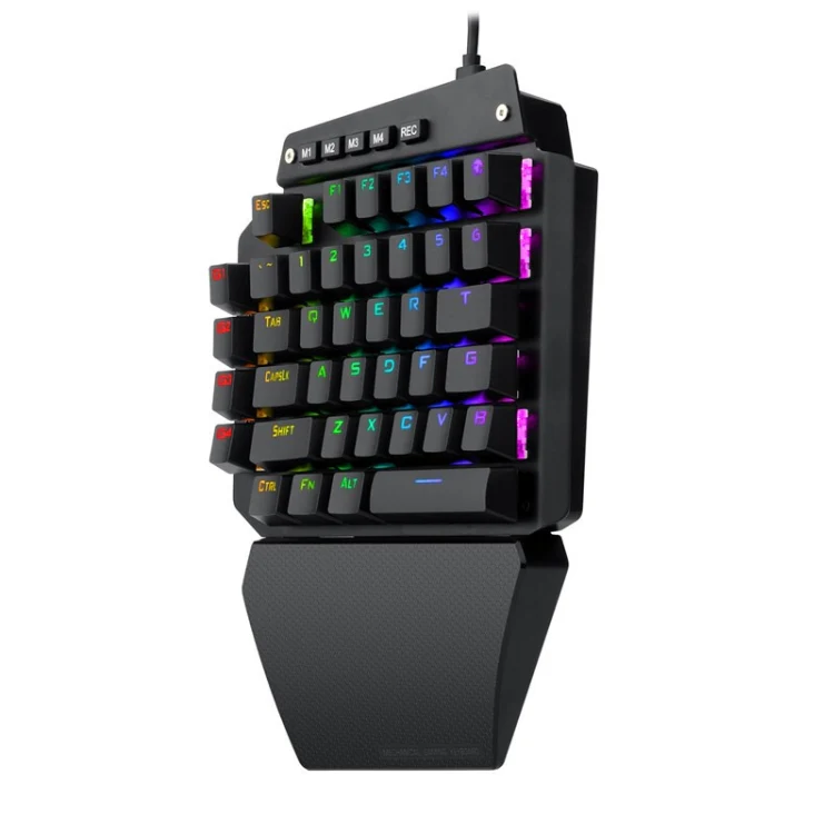 K700 44 Keys RGB Luminous Switchable Axis Gaming One-Handed Keyboard, Cable Length: 1m(Blue Shaft) - Image 3