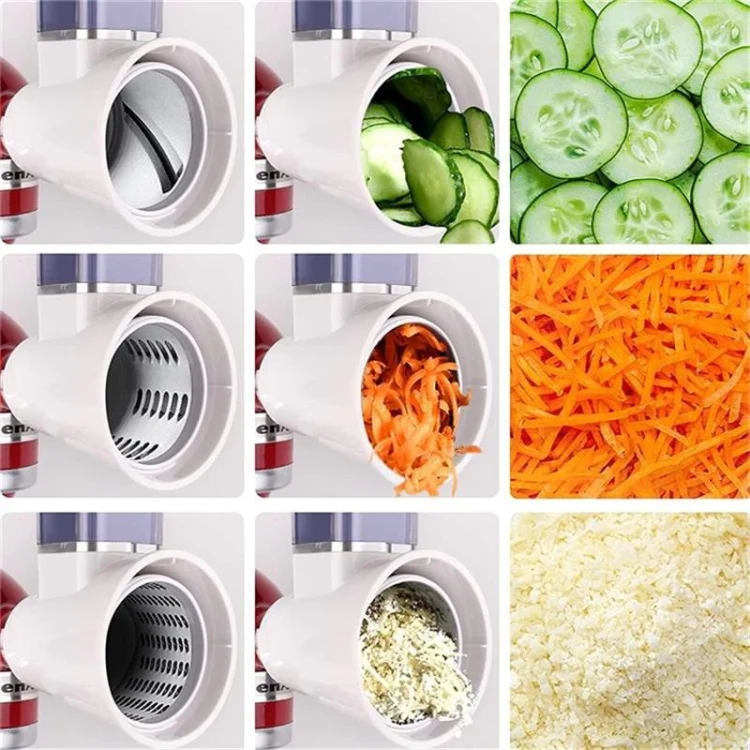 KA-08 For KitchenAid New Cutter Multi-functional Vegetable Cutter Accessories Slicer Grater(White) - Image 3