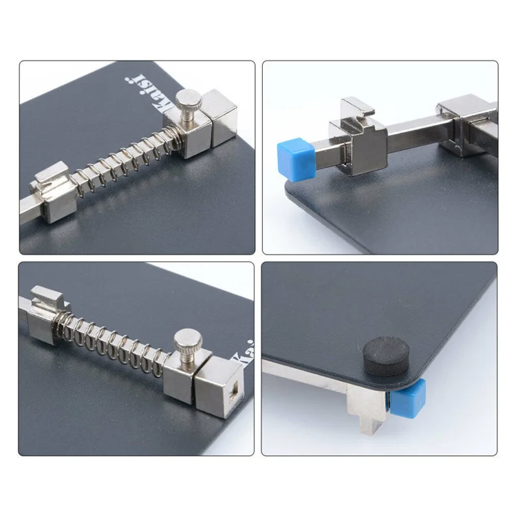 Kaisi K-1211 Metal PCB Board Holder Jig Fixture Work Station for iPhone Samsung Circuit Board Repair Tools(Black) - Image 4