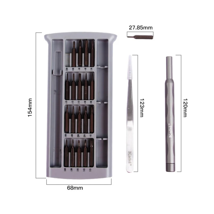 Kaisi K-3022B 22 in1 High Precision Screwdriver Set Magnetic Screwdriver Bits - Image 3