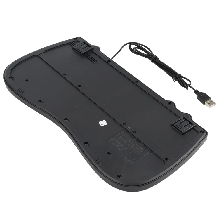 KB-301B Multimedia Notebook Mini Wired Keyboard, Arabic Version (Black) - Image 4