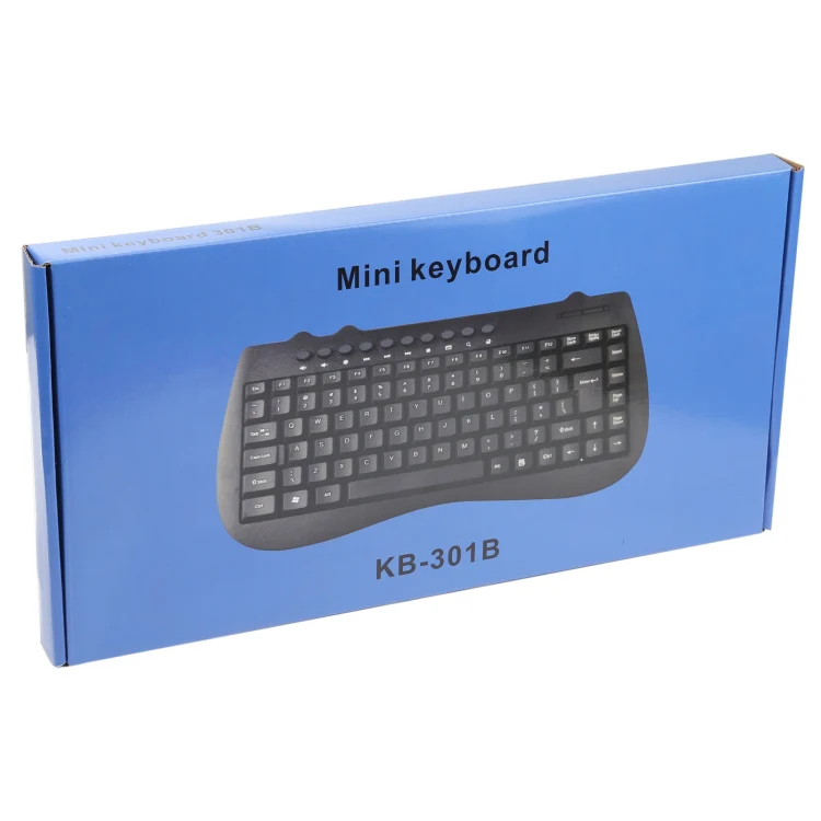 KB-301B Multimedia Notebook Mini Wired Keyboard, Arabic Version (Black) - Image 5
