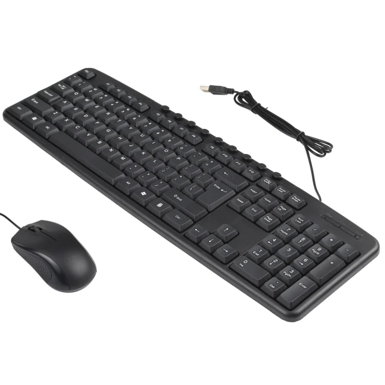 KB-8377 USB Wired Keyboard Mouse Set (Black) - Image 2